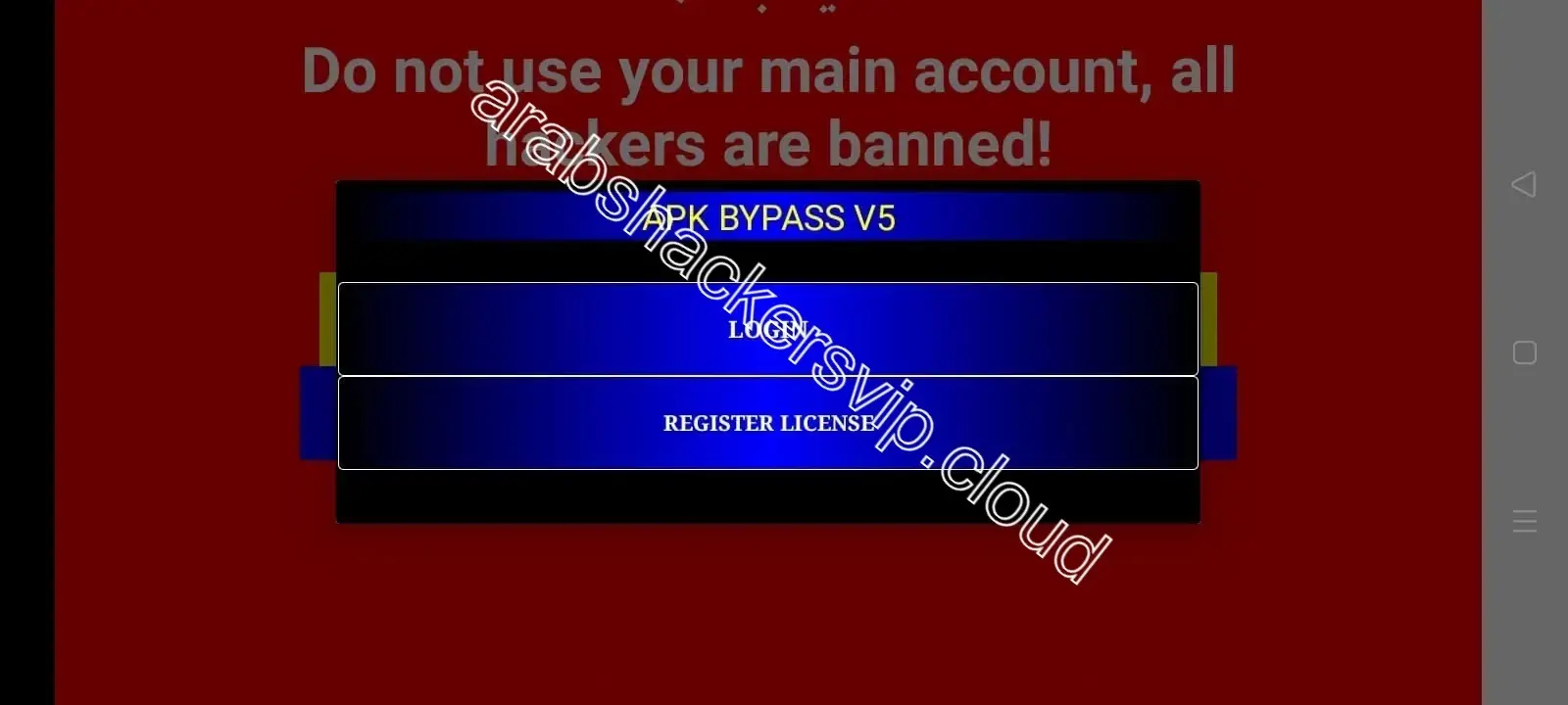 Screenshot of Arabs Hackers VIP Free Fire Hacking APK